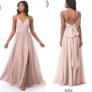 Azazie Gracie dress in dusty rose
